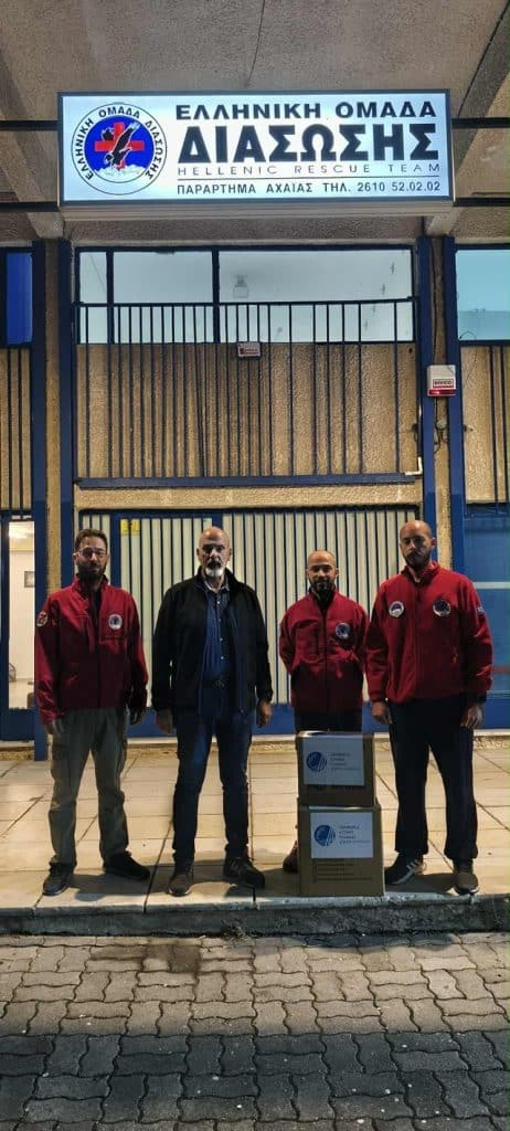 Ο αναπληρωτής Περιφερειάρχης Χαράλαμπος Μπονάνος στην Ελληνική ομάδα διάσωσης