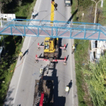 Προχωρά η κατασκευή της μεταλλικής πεζογέφυρας - η ανάρτηση του Νεκτάριου Φαρμάκη