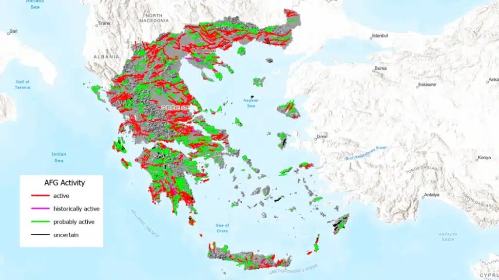 Ιδού ο σεισμικός χάρτης με όλα τα ρήγματα στην Ελλάδα: 3.600 ενεργά - Tι γίνεται στην Δυτική Ελλάδα