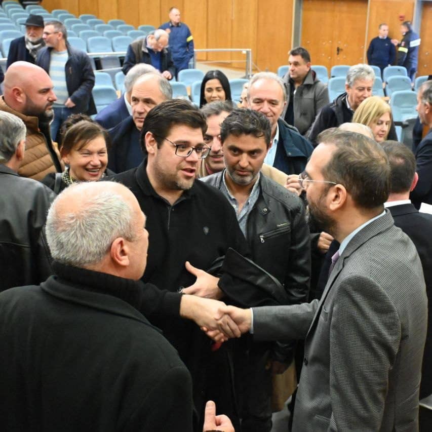 Ο Νεκτάριος Φαρμάκης στην πίτα της Π.Ε. Ηλείας - φωτο