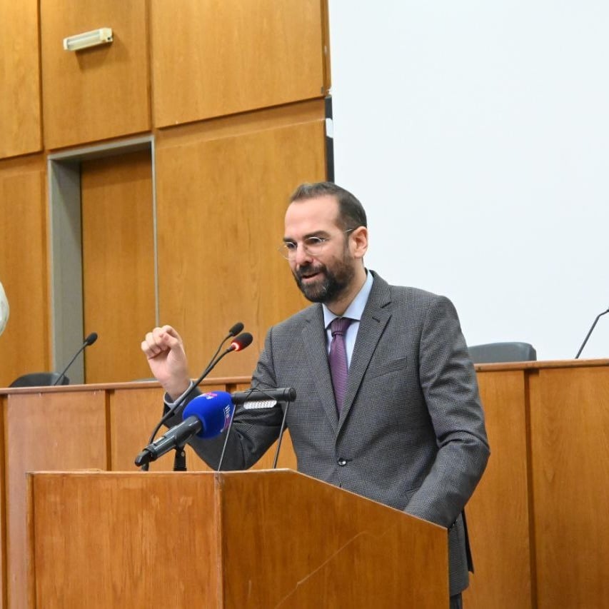 Ο Νεκτάριος Φαρμάκης στην πίτα της Π.Ε. Ηλείας - φωτο