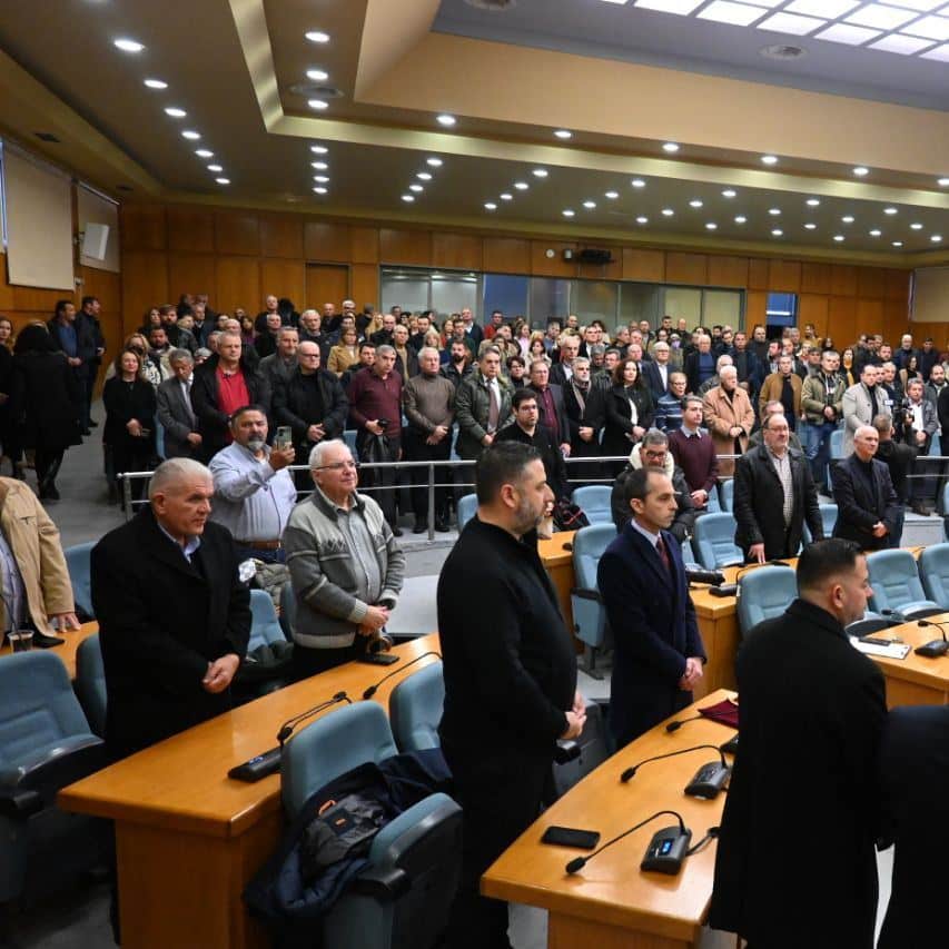 Ο Νεκτάριος Φαρμάκης στην πίτα της Π.Ε. Ηλείας - φωτο