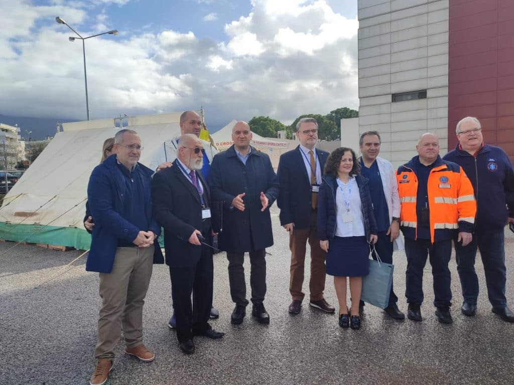 Πάτρα: Άσκηση ετοιμότητας για σεισμό και φωτιά στο νοσοκομείο «Αγιος Ανδρέας» – ΦΩΤΟ