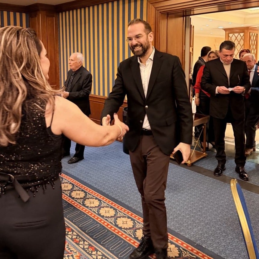 Ο Νεκτάριος Φαρμάκης στην πίτα της Παναιτωλοακαρνανικής Συνομοσπονδίας - φωτο