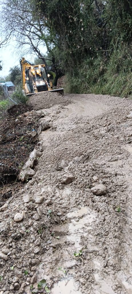 Δείτε φωτό: Μεγάλες οι ζημιές στην Πηνεία Ηλείας από τις βροχοπτώσεις