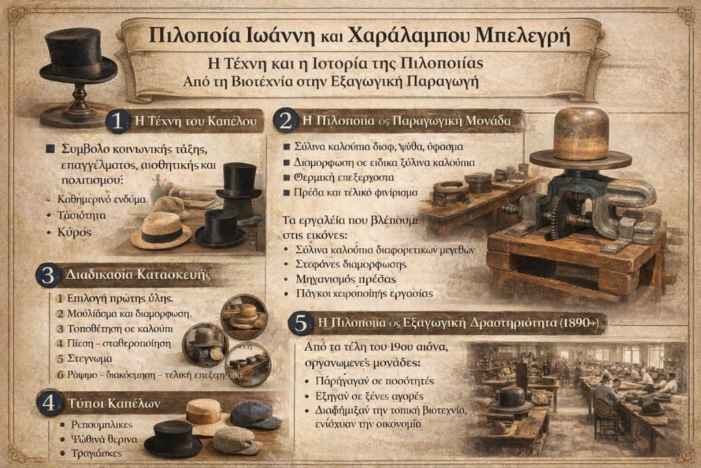 Πιλοποιείο Μπελεγρή – Από το 1890 Παραγωγική και Εξαγωγική Δύναμη της Πάτρας