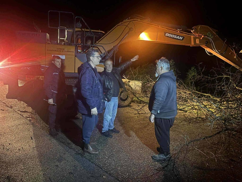 Ανεμοστρόβιλος στον Δήμο Ανδραβίδας Κυλλήνης - φωτό