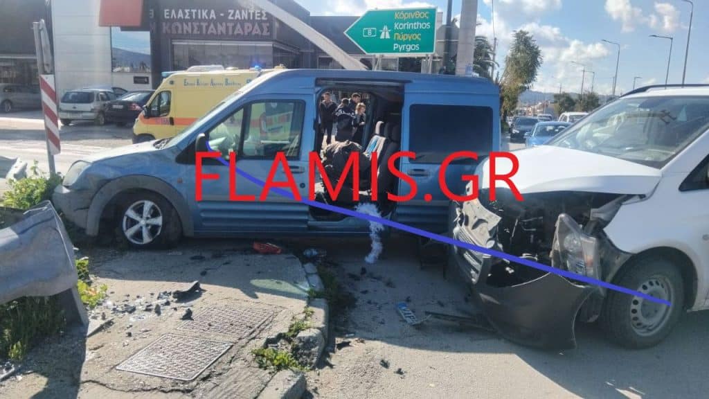 Πάτρα - ΤΩΡΑ: Σοβαρό τροχαίο Γλαύκου και Ακρωτηρίου - φωτό