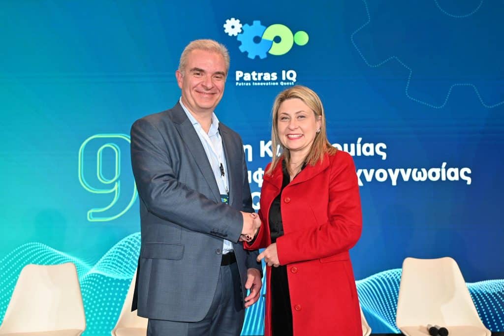 Η Χριστίνα Αλεξοπούλου στο κλείσιμο της 9ης Έκθεσης Patras IQ 2026
