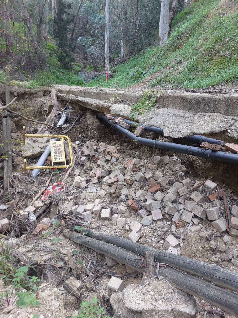 Πάτρα - Δασύλλιο: Εικόνες καταστροφής