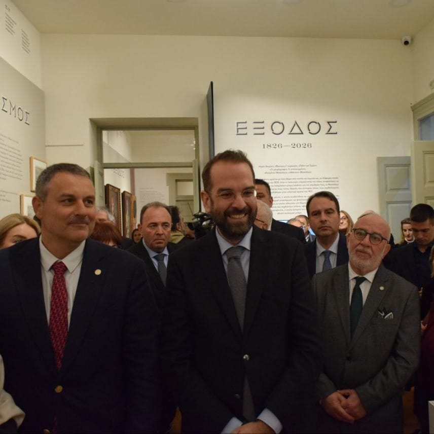 ΜΕΣΟΛΟΓΓΙ: Εγκαίνια της εμβληματικής έκθεσης «Έξοδος 1826-2026» στο Μέγαρο Χρυσόγελου -φωτο