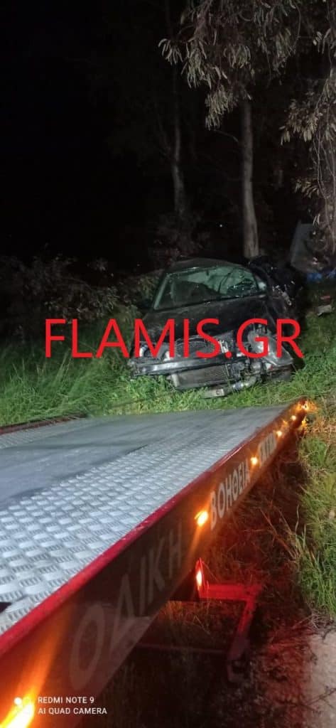 Πάτρα: Σοκαριστικό τροχαίο τη νύχτα στου "Τσαούση"! Εφυγε από το δρόμο και έπεσε στα δένδρα - φωτό