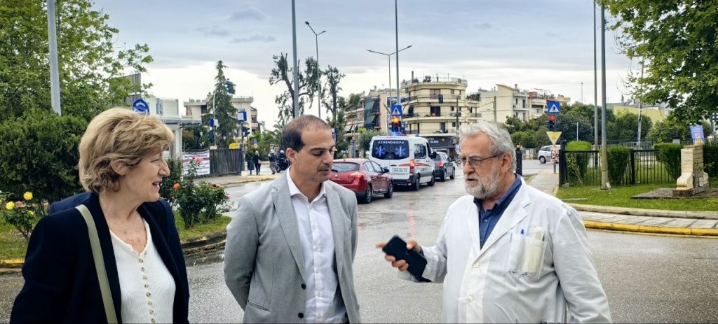 Ο γραμματέας της Νέας Αριστεράς, Γαβριήλ Σακελλαρίδης στο Νοσοκομείο "Αγιος Ανδρέας" - φωοτ και βίντεο