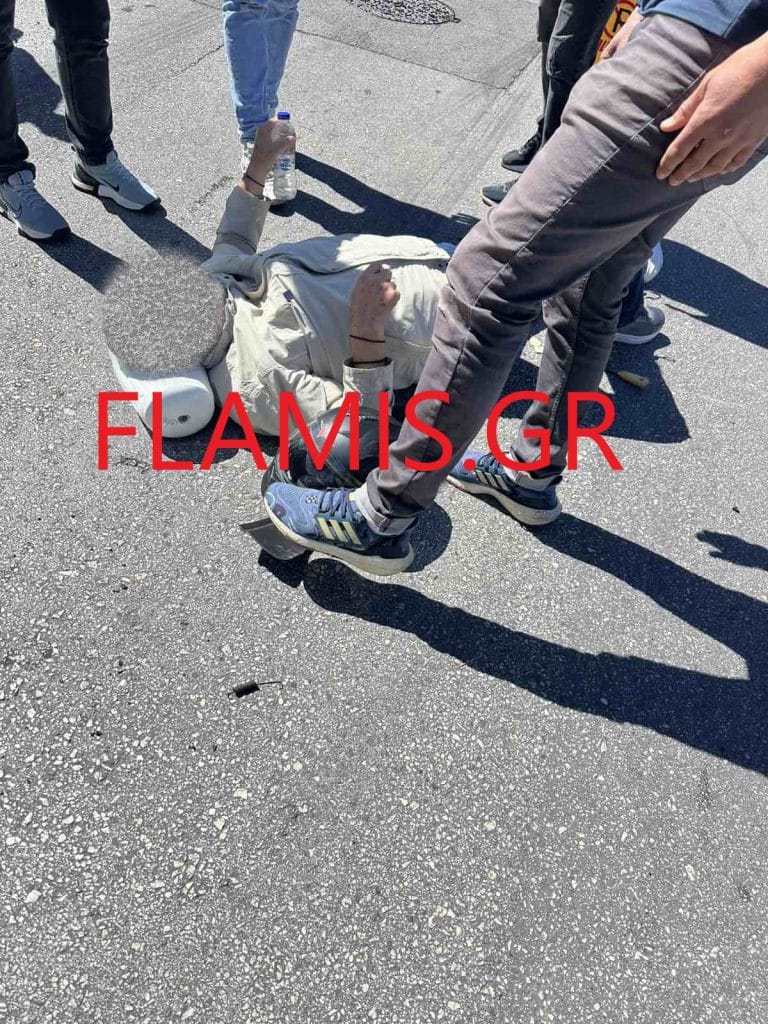 Πάτρα - δείτε φωτό: Στο οδόστρωμα δικυκλιστής! Σύγκρουση με ΙΧ στην Ηρώων Πολυτεχνείου