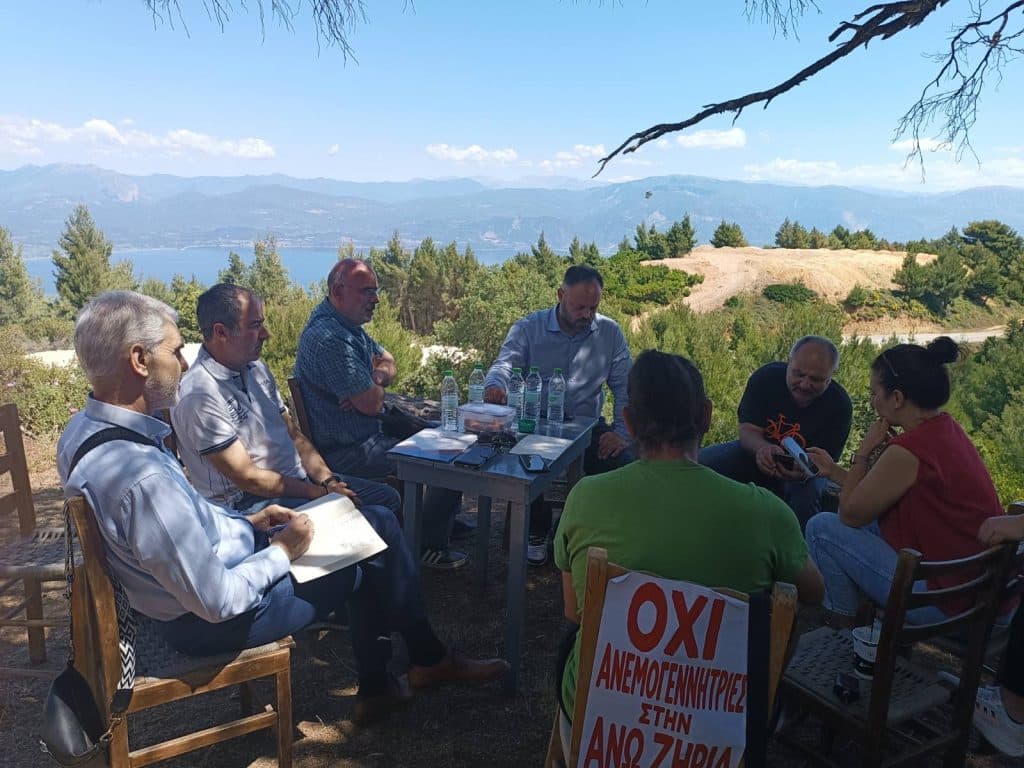 Κλιμάκιο της Νομαρχιακής Κοινότητας Αχαΐας της ΝΙΚΗΣ, στην Άνω Ζήρια Αιγιαλείας Κλιμάκιο της Νομαρχιακής Κοινότητας Αχαΐας της ΝΙΚΗΣ, στην Άνω Ζήρια Αιγιαλείας