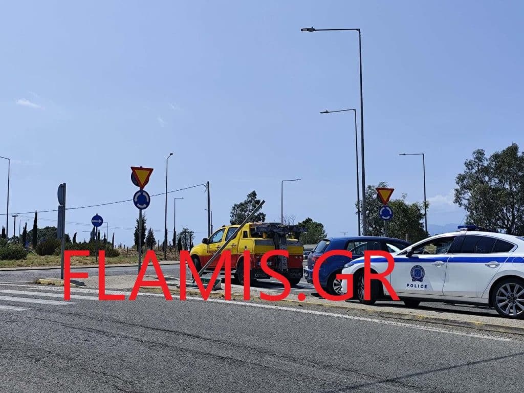 Πάτρα: Τροχαίο στον κόμβο Ρίου - φωτο