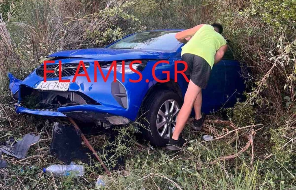 Αχαϊα: ΙΧ με τέσσερα άτομα "έφυγε" από την πορεία του! Γύρισε 180 μοίρες - φωτο