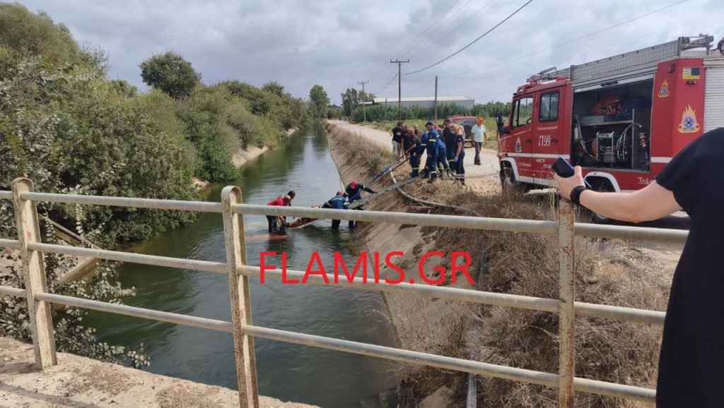 Τραγωδία: Νεκρός άνδρας που κατέληξε με το αυτοκίνητό του σε αρδευτικό κανάλι (ΦΩΤΟ)