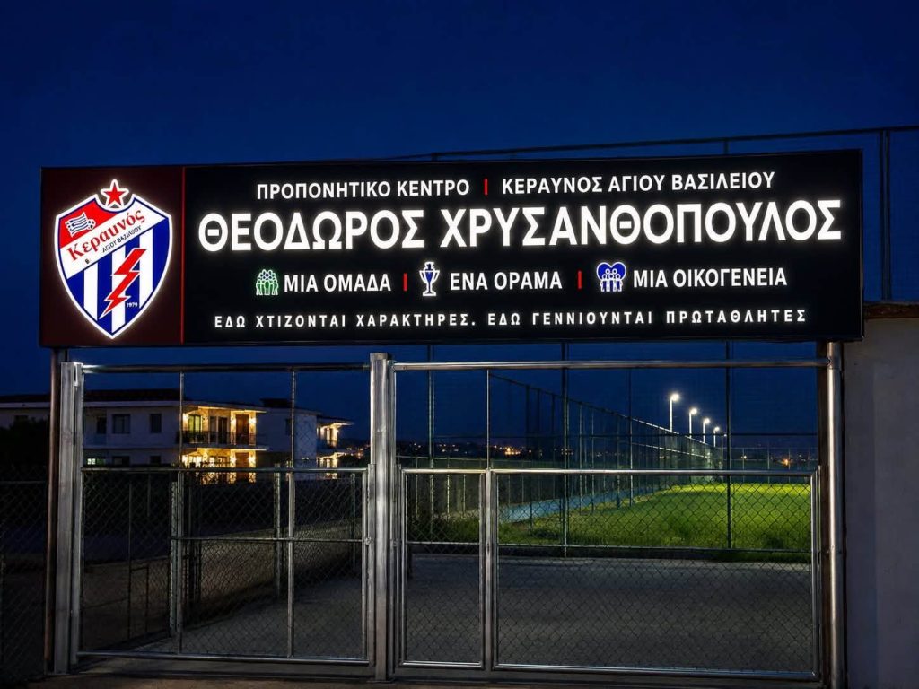 Απέκτησε προπονητικό κέντρο ο "Κεραυνός Αγίου Βασιλείου" - φωτο