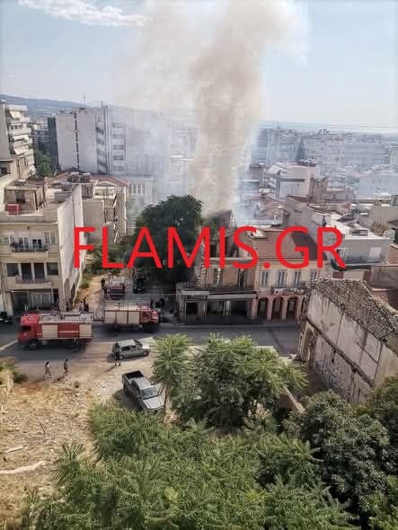 Τρόµος στην «καρδιά» της Άνω Πόλης! Το πρώτο βίντεο από την φωτιά στη Γερμανού! Τεράστιες οι φλόγες