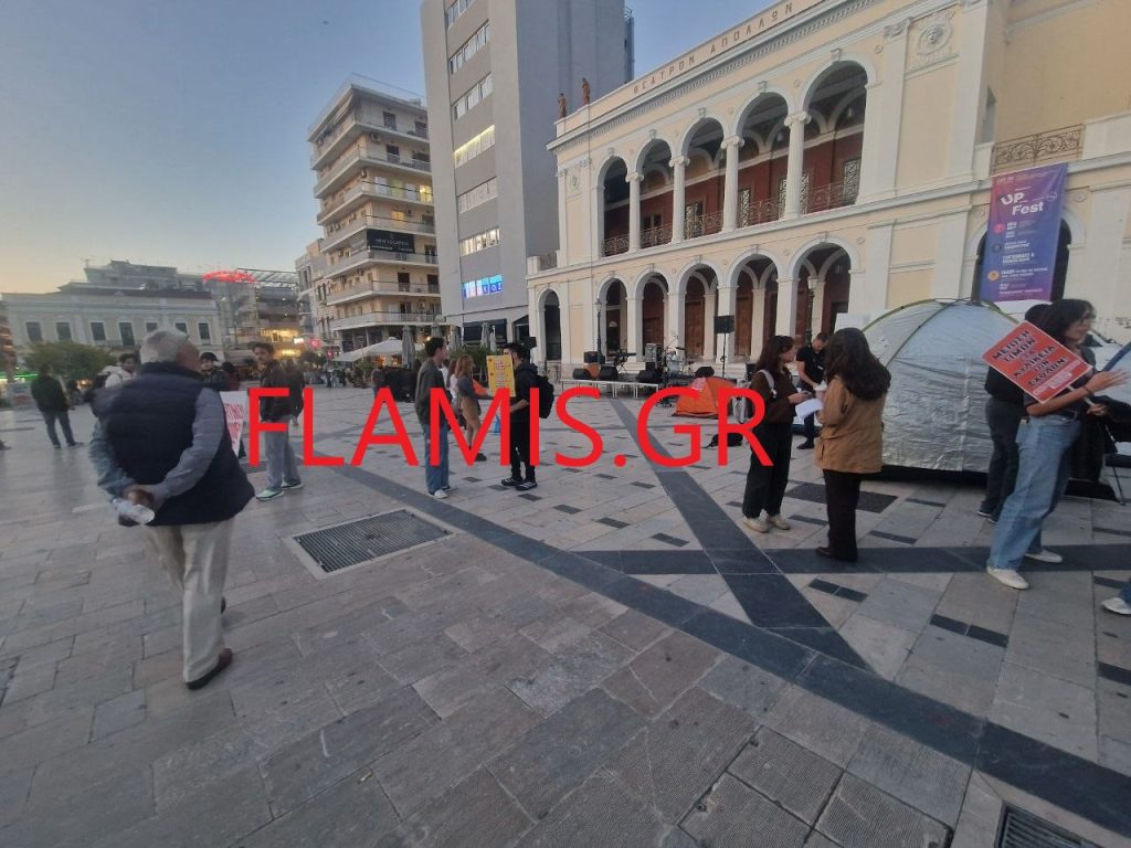 Πάτρα: Γεμίζει σκηνές η Πλατεία Γεωργίου - Αύριο η κορύφωση των κινητοποιήσεων