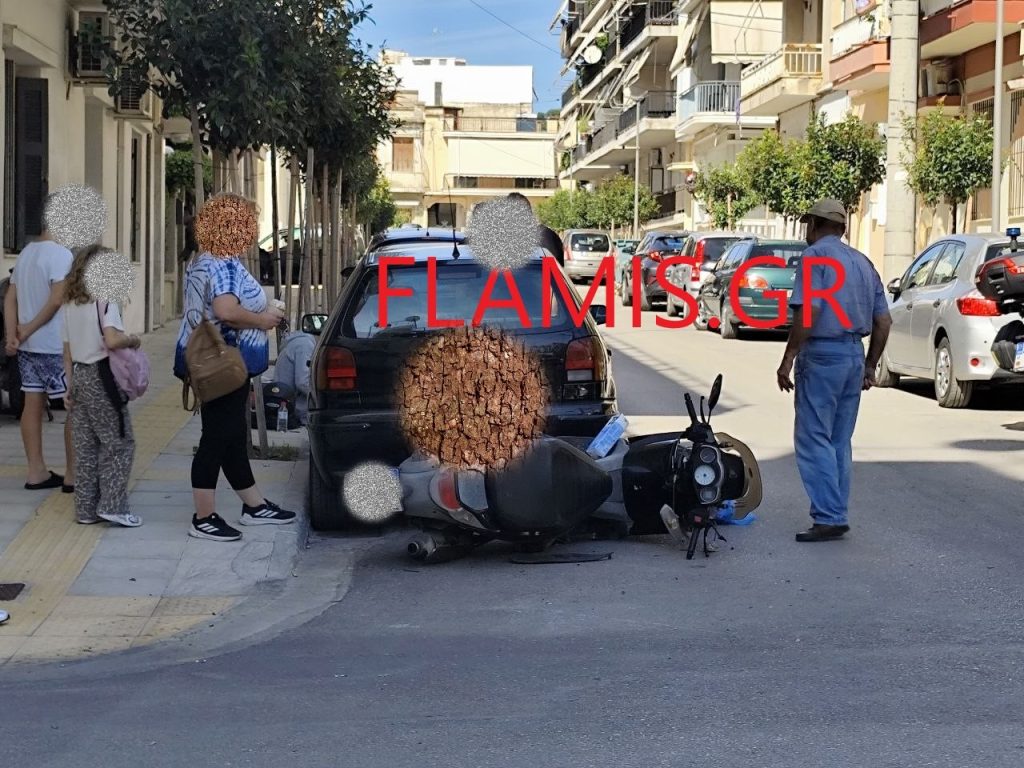 Πάτρα: Παραβίασε στοπ και έπεσε πάνω στο μηχανάκι! Πανικός στα Προσφυγικά - φωτο