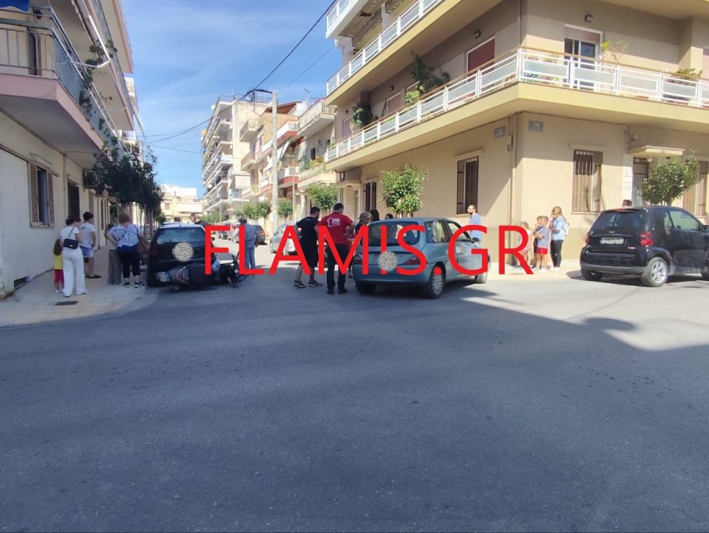 Πάτρα: Παραβίασε στοπ και έπεσε πάνω στο μηχανάκι! Πανικός στα Προσφυγικά - φωτο